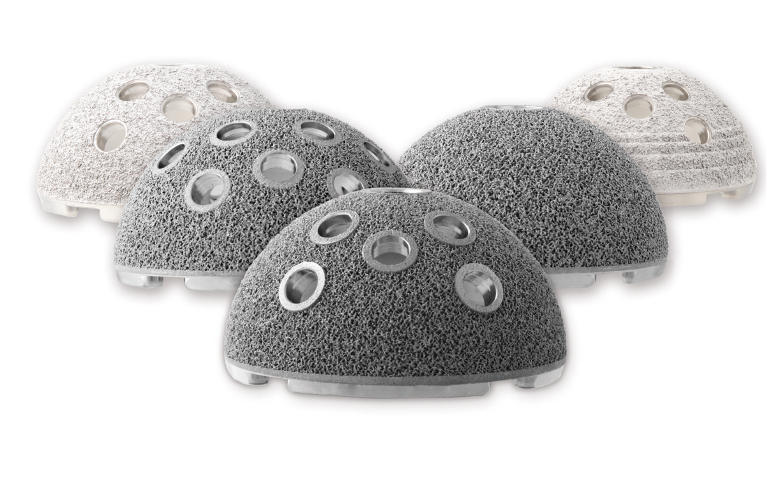 Stryker Trident II — Acetabular shell system and bearing components.