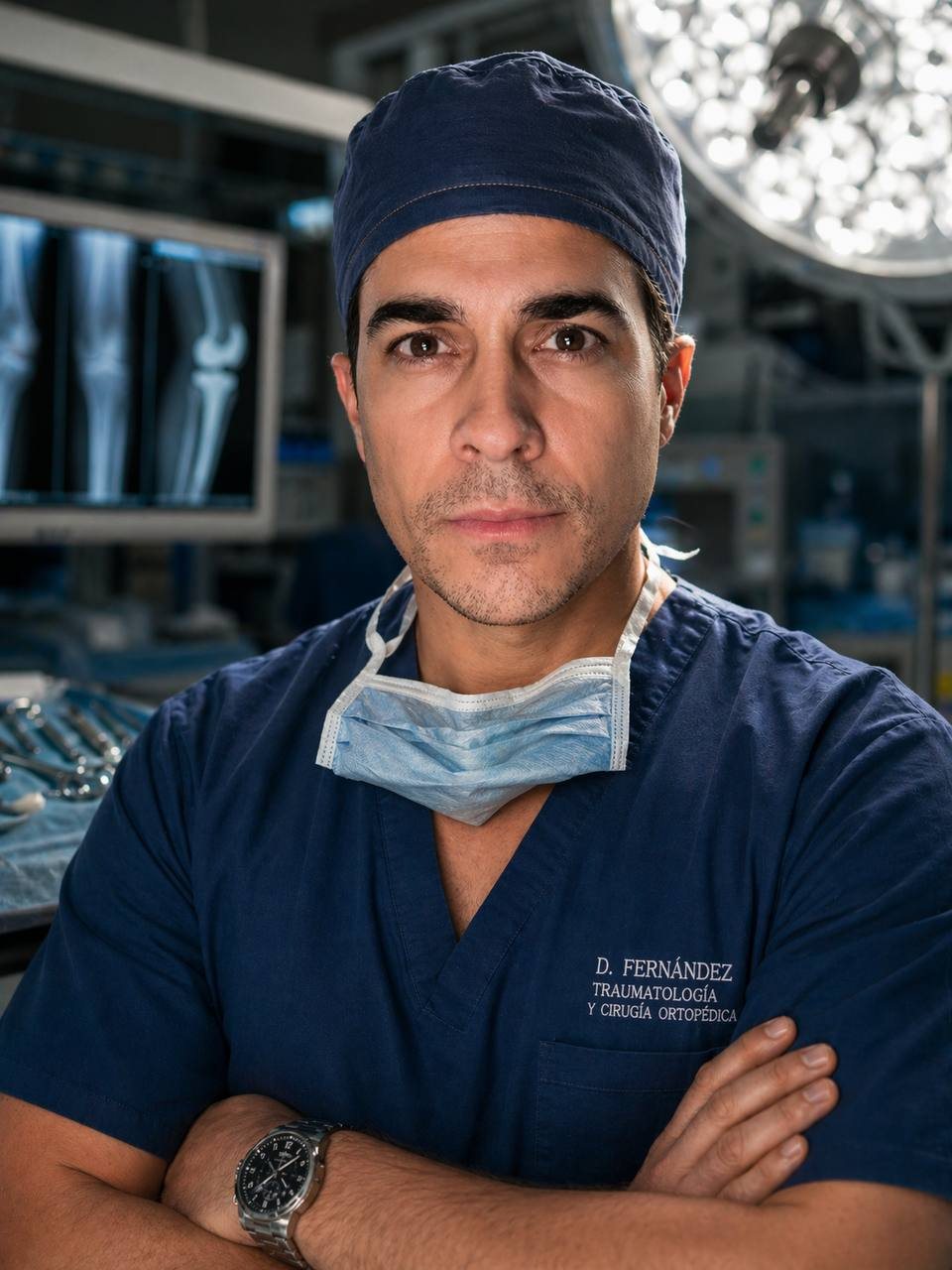 Dr David Fernández-Fernández in operating theatre